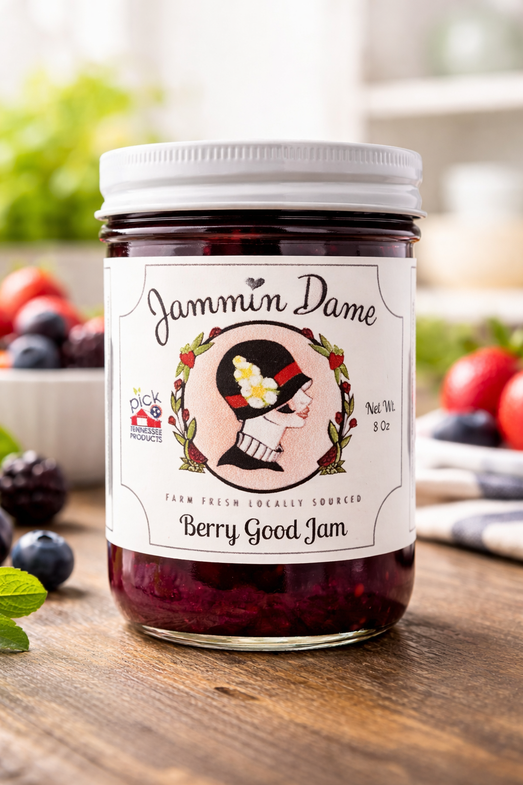 Berry Good Jam – Raspberry • Blackberry • Blueberry • Strawberry